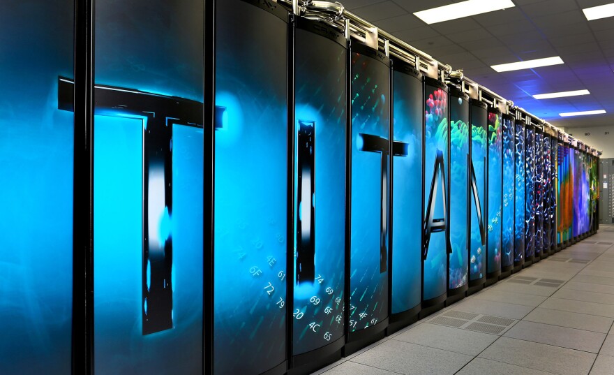 Titan supercomputer at the Oak Ridge National Laboratory.