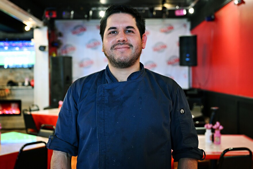 Chef Italo Napuri of Piolin 2, in Hartford Connecticut on February 9th, 2023.