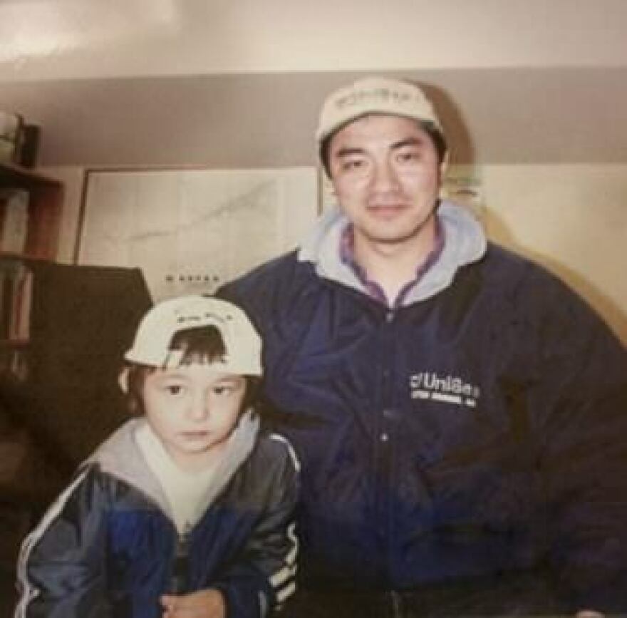 From a young age, Cade Terada, left, was exposed to the fishing industry by his father. (Photo courtesy Cade Terada)