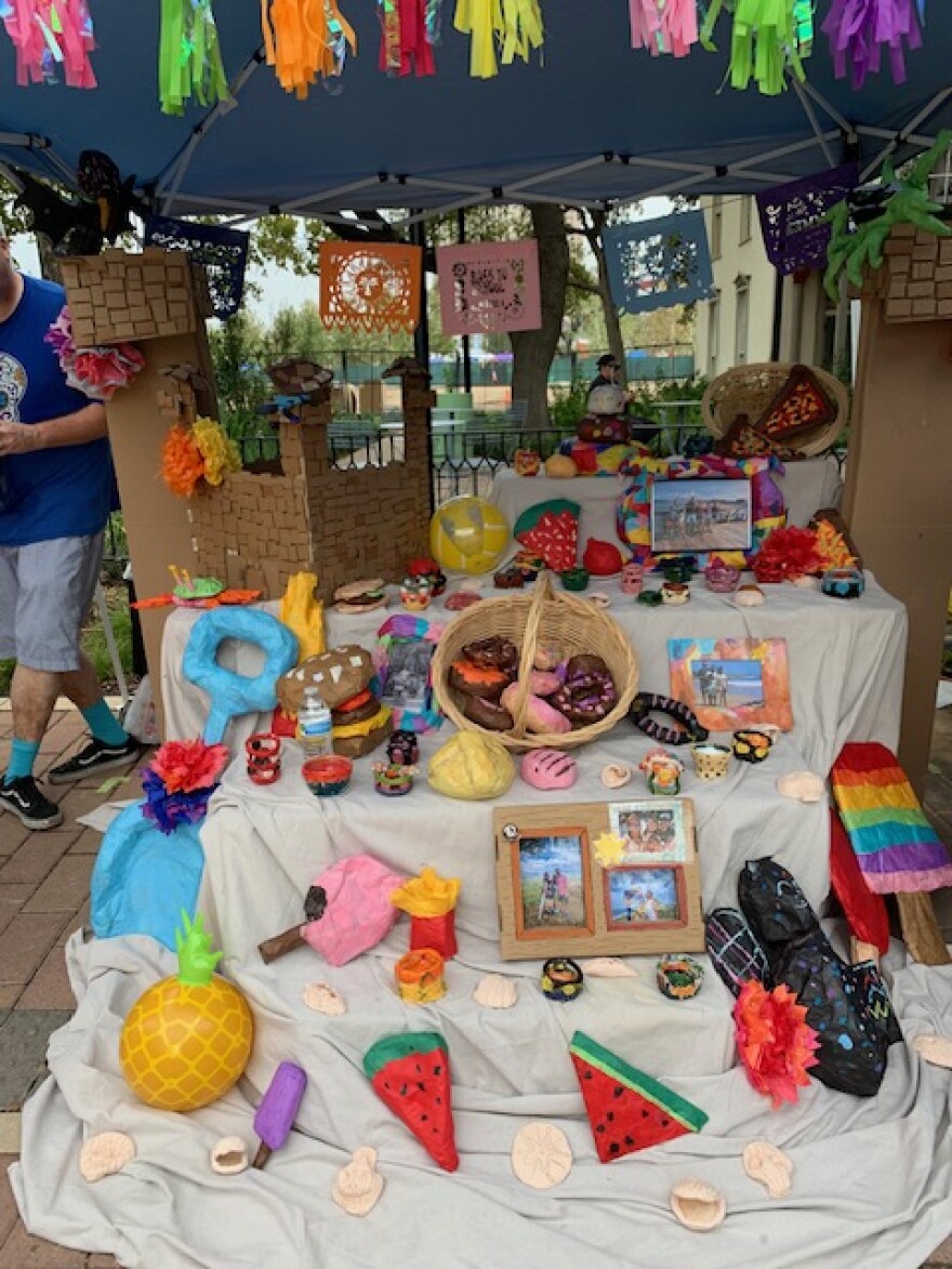 A traditional altar at Muertos Fest