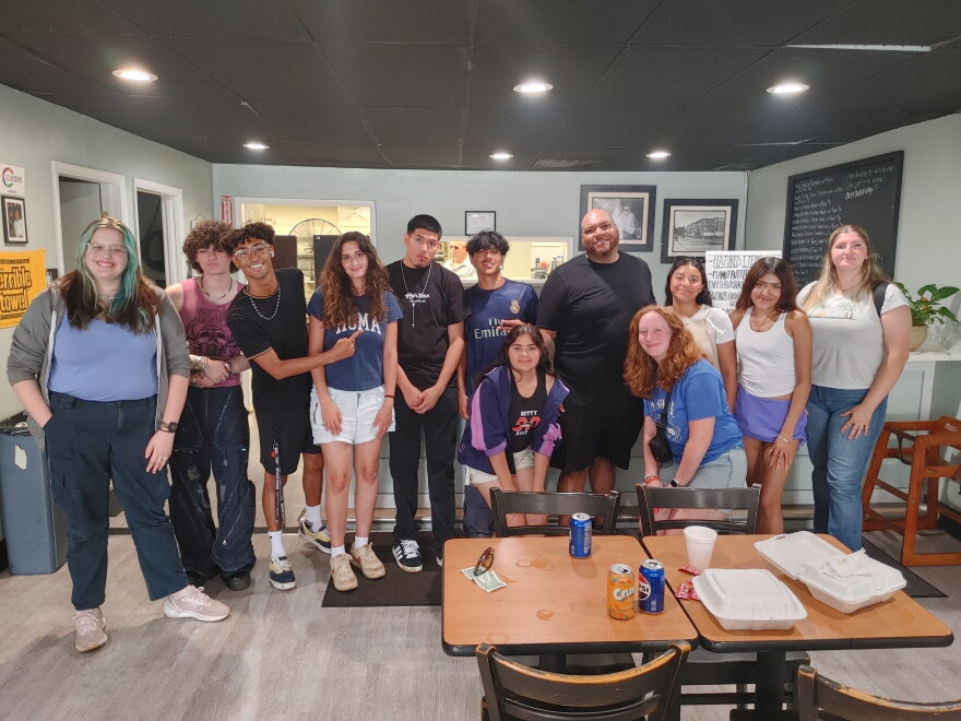 Exchange students dine at Chef Von and Mom and meet the owner, Ryan Von Smith. All meals and activities are paid for by the program.