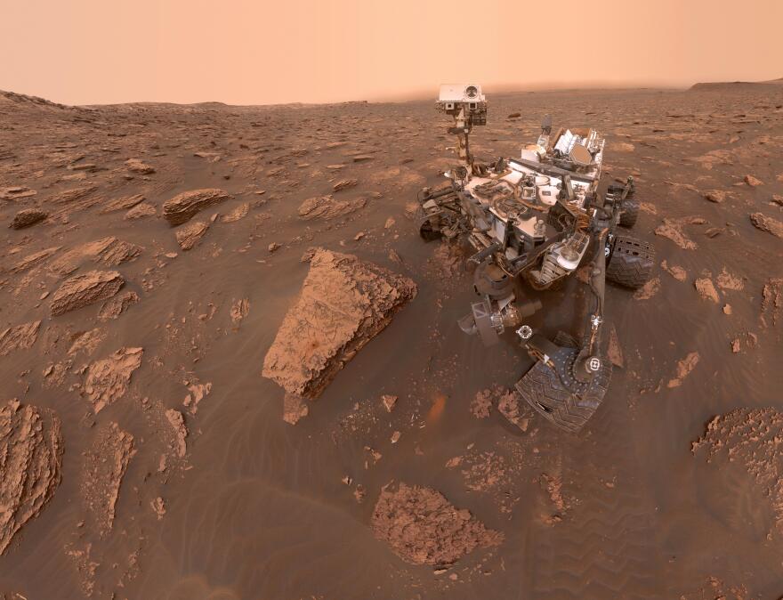 A self-portrait of NASA's Curiosity rover taken on Sol 2082.