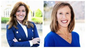 Woodson Bradley (left) and Stacie McGinn.