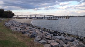 The York River as seen from Yorktown Beach. (Photo by Katherine Hafner)