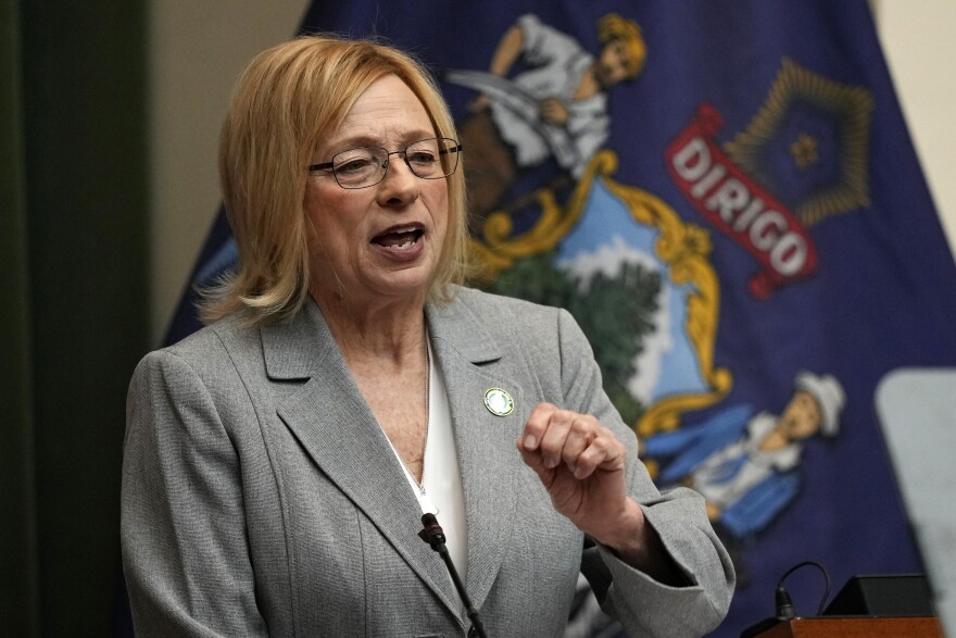 Gov. Janet Mills delivers her State of the Budget address, Tuesday, Feb. 14, 2023, at the State House in Augusta, Maine.