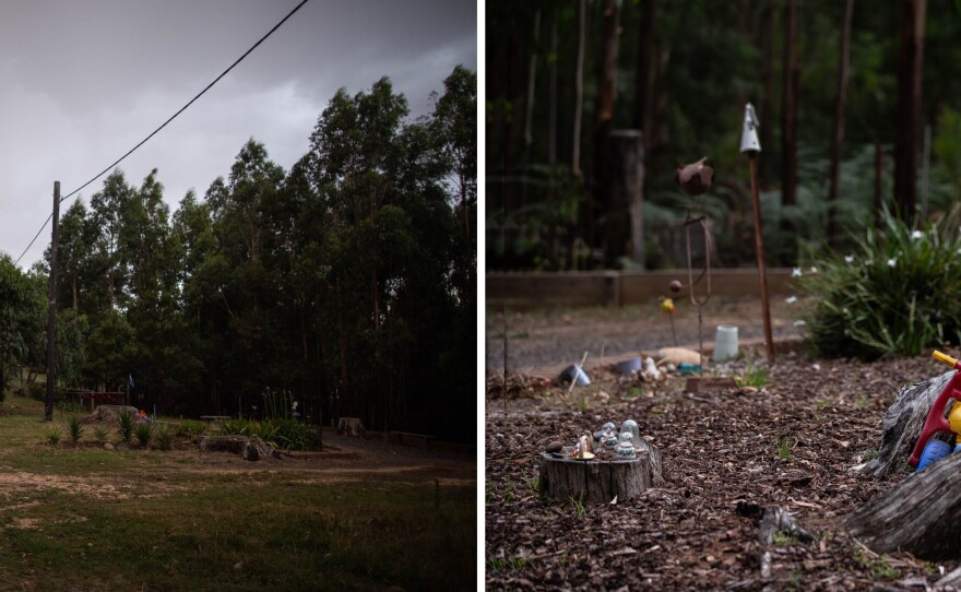 Some people held onto their land following the 2009 fires, Wilson says, turning the lots into memorials instead of choosing to sell or rebuild.