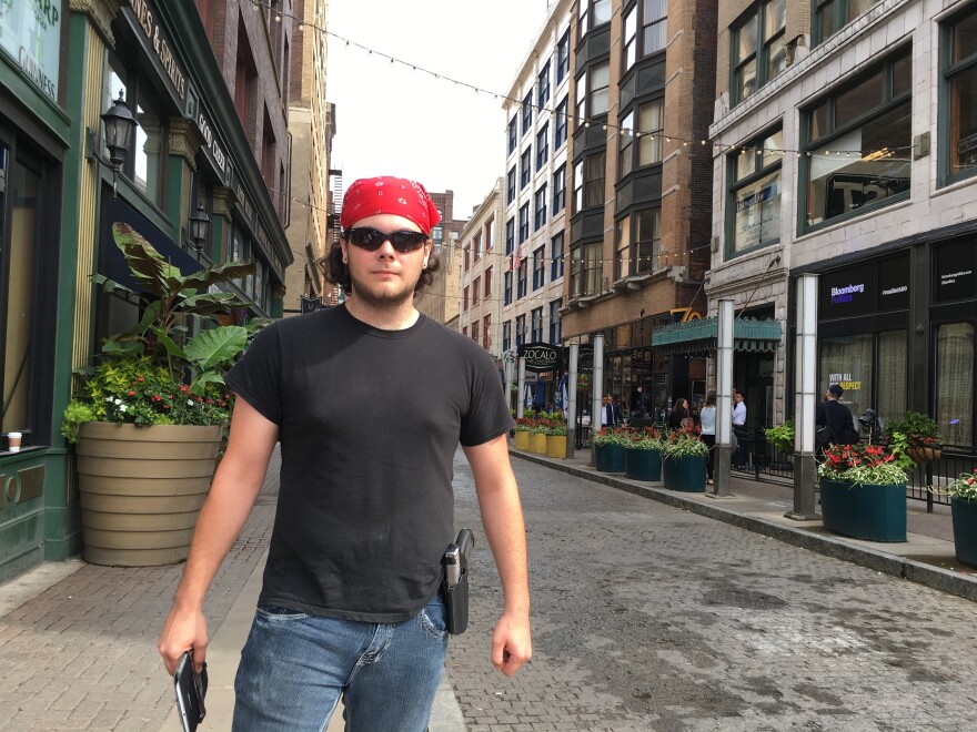 Clayton Allen, 21, says he open-carries all the time and the Republican convention will not be an exception.