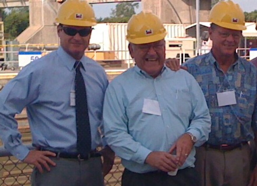 L-R: Congressman John Sullivan, Port Director Bob Portis and U.S. Senator Jim Inhofe