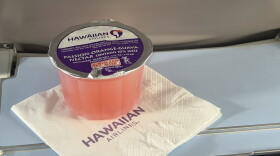 Hawaiian Airlines, which has introduced many people to POG, serves the tropical sweet drink in cuplets made by Island Maid.