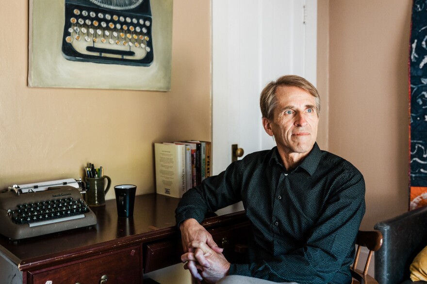 For years, Robert Shireman, shown here at his home in Berkeley, Calif., has been accused of corruptly sharing insider information with investors while serving as a federal official. Those claims aren't true. But they live on.