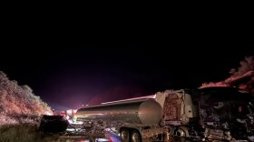 Highway 166 was closed netween New Cuyama and Santa Maria for more than 10 hours Monday night and Tuesday morning after two big rigs collided.