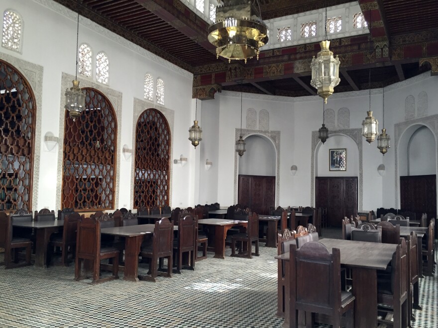 The reading room of the Qarawiyyin Mosque in Fez is part of a four-year restoration project.