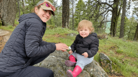 Anne Pisor with her daughter on a hike at Kamiak Butte | Photo courtesy Anne Pisor