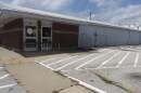 The former JayC grocery in downtown Shoals in June 2026. The store, which was the small town's only grocery, closed in July 2025.