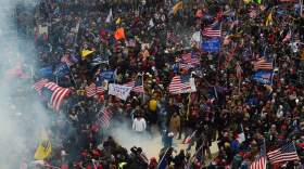 Trump supporters clash with police and security forces as they storm the US Capitol in Washington D.C on Jan. 6, 2021. (Roberto Schmidt/AFP via Getty Images)