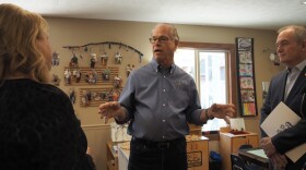 Indiana Gov. Mike Braun visits St. Mary’s Early Childhood Center in Indianapolis on Thursday, April 30, 2026.