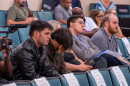 From left: Kagan Vann and Dominic Hendricks spoke to the Fort Myers City Council Monday afternoon, urging Mayor Kevin Anderson to resign over allegations of sexual impropriety. Anderson did not resign.