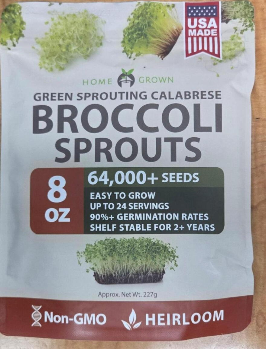 EAK Distribution LLC Recalls HOME GROWN Green Sprouting Calabrese Broccoli Seeds, 8 oz, Heirloom because of possible health risk./