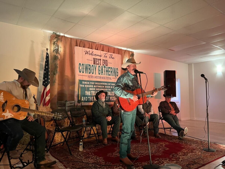 Doug Figgs performs at the West End Cowboy Gathering in Nucla