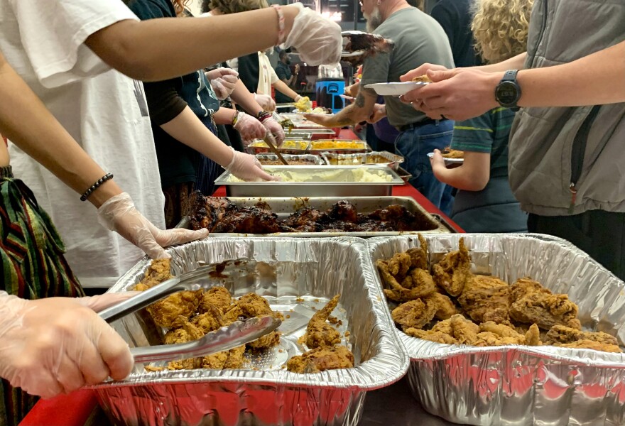 Durango High School’s Black Student Alliance serves fried chicken, ribs, mac & cheese, and collard greens at its second annual Soul Food Dinner.