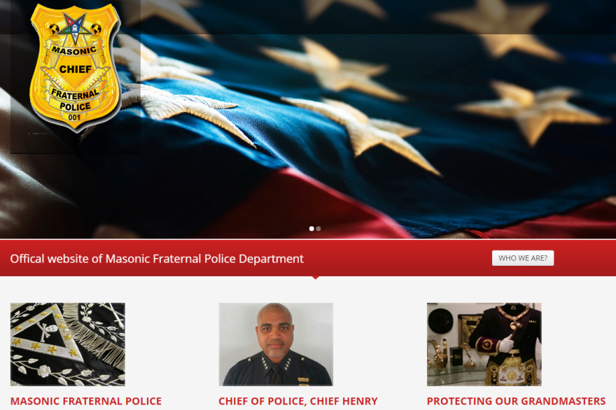 A screen grab from the group's <a href="http://masonicfraternalpolicedepartment.org/" target="_blank">website</a>.