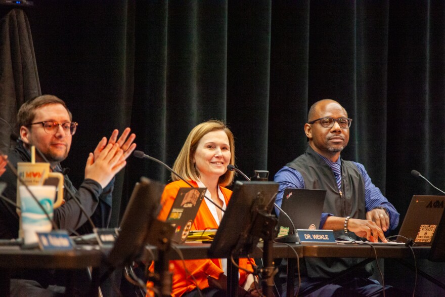 Kristen Weikle presented details of the proposal which will come to a vote next Wednesday.