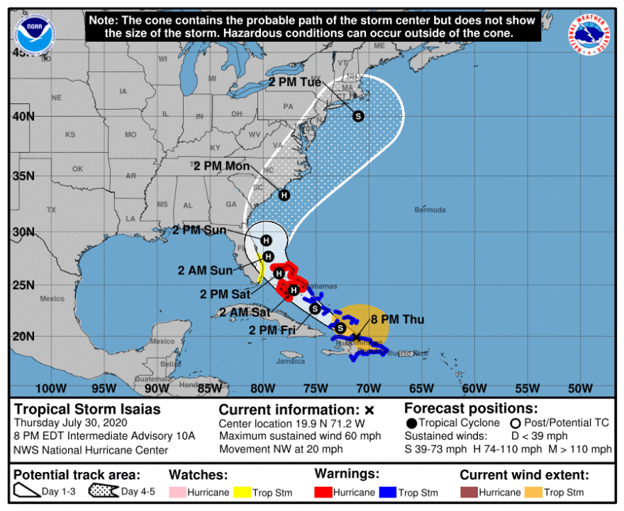 tropical storm map