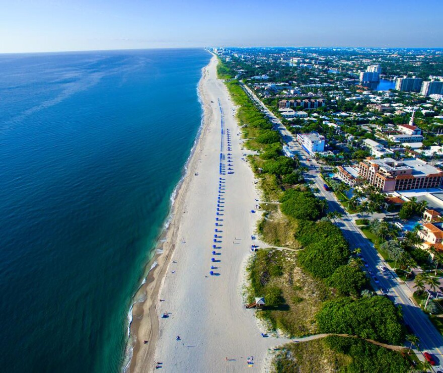 aerial view delray beach