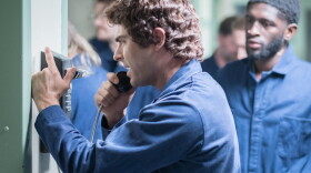 Actor Zac Efron playing Ted Bundy in "Extremely Wicked, Shockingly Evil and Vile." (Brian Douglas via Netflix)