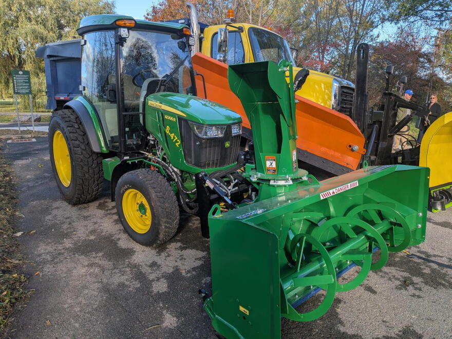 The City of Buffalo has added seven John Deere tractors fitted with snowblowers to its fleet, intended for use on the city's 200 miles of more difficult side streets.