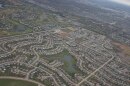 aerial of a subdivision
