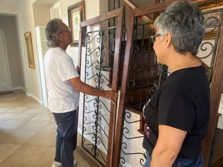Norma Jasso and her husband Samuel are getting their house in San Diego ready for sale. They're planning on moving just up the coast to be close to their new grandson.