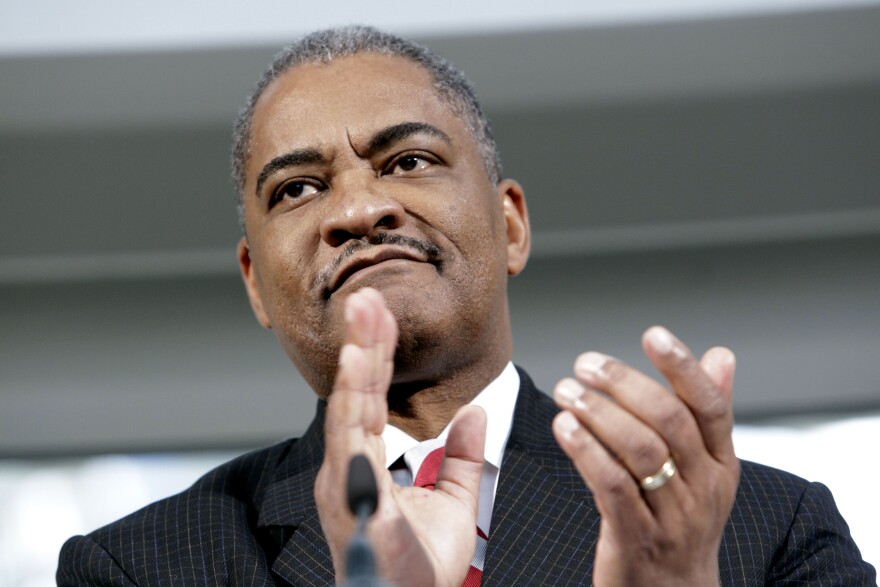 Washington State University president Elson Floyd at a fund-raising campaign kick-off for the school Dec. 2, 2010, in Seattle. Floyd served as WSU president until his death on June 20, 2015.