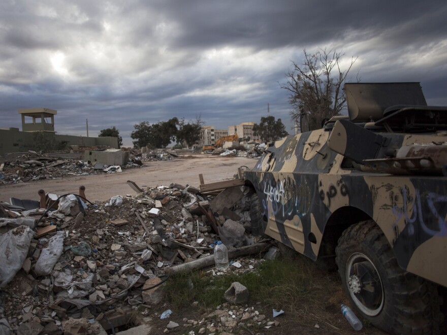 Dictator Moammar Gadhafi and his main military barracks were once situated in the Bab al-Aziziya compound in Tripoli, Libya.