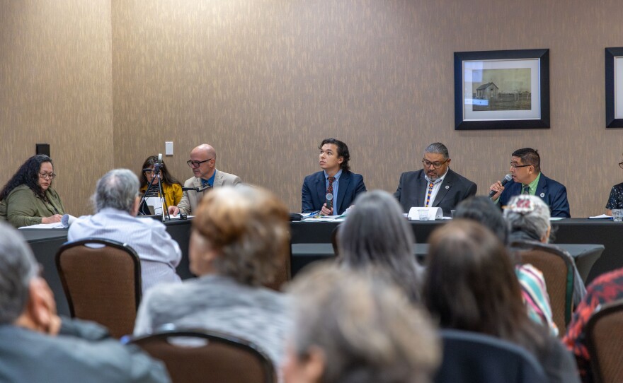 The Kiowa Legislature presents evidence during the impeachment hearing.