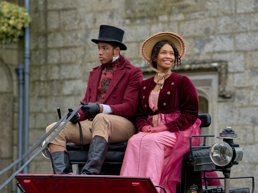 Akil Largie and Bethany Antonia are seen in Hallmark's adaptation of <em>Sense and Sensibility. </em>