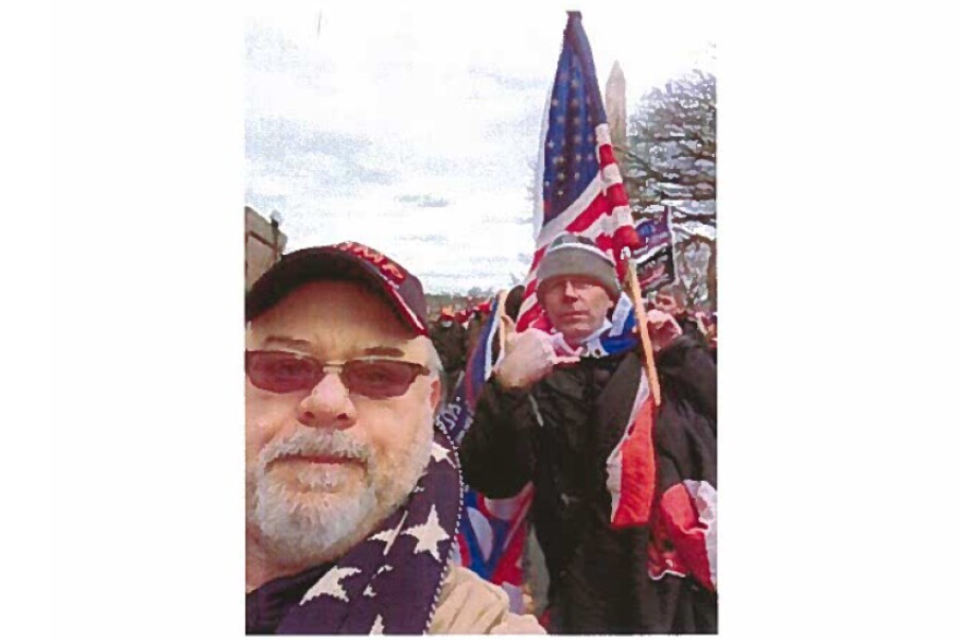 Mark Andrew Mazza (left) attended a 'Stop The Steal' rally before entering US Capitol grounds with a gun, prosecutors say.