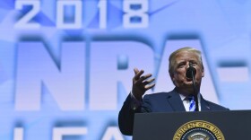 President Donald Trump speaks at the NRA convention in Dallas, Friday, May 4, 2018. (Susan Walsh/AP)