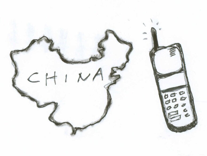 China and cellphone.