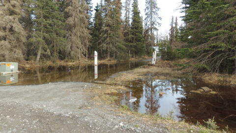 Flooding on Patrick Drive, off K-Beach Road.