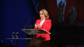 Gov. Mary Fallin speaking at the 2013 Governor's Energy Conference in Tulsa, Okla.