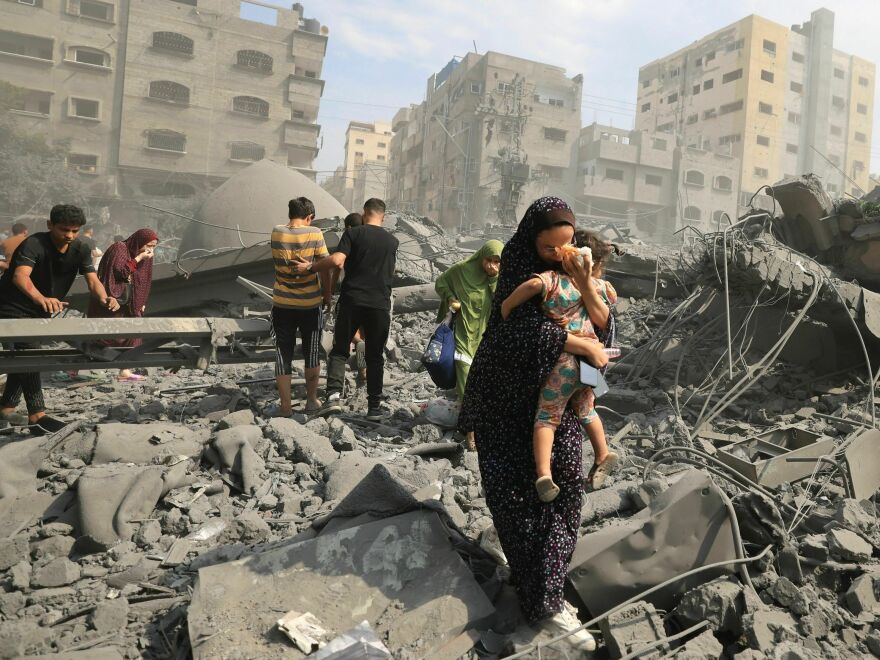 Palestinian Americans on the Israel-Hamas war: 'We're not even allowed to grieve' | WUNC
