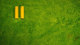 A Johnson City battery facility uses lithium-ion batteries to store and deliver energy to the grid.