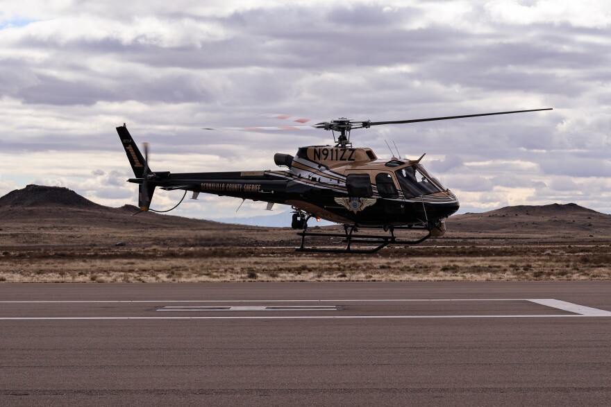 "Metro 2" hovers over the ground shortly after liftoff