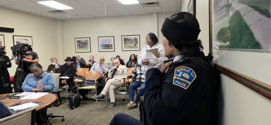 The BMHA Board of Commissioners hears community concerns during a public comment period.