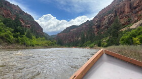 Glenn Dunmire, a field biologist who lives in Cahone, Colorado, took KSJD on a trip down the river in his dory.