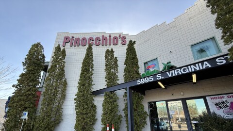 Exterior of a restaurant.