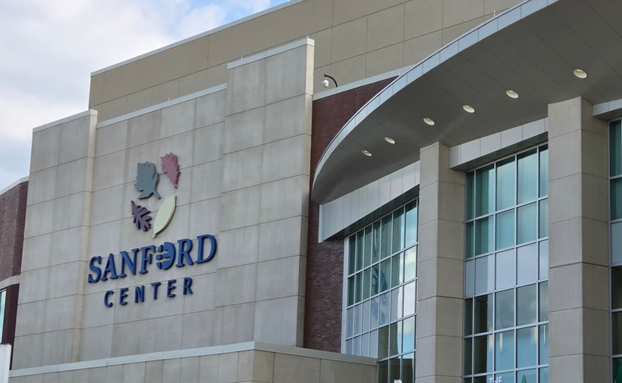 The Sanford Center on the south shore of Lake Bemidji on Sept. 10, 2026.