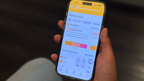 "World Cup" tab in the Hard Rock Bet mobile app on Monday, July 13, 2026.