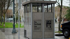 The Portland Loo, an example of a public restroom from our neighbors in Oregon.